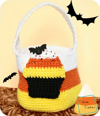 Candy Corn Bag crochet pattern by DivineDebris.com