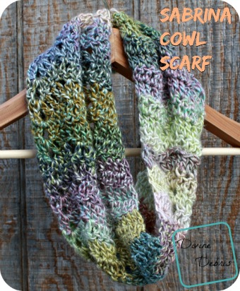 Sabrina Cowl Scarf Pattern by DivineDebris.com