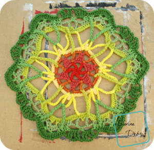 Blooming Mandala free crochet pattern by DivineDebris.com