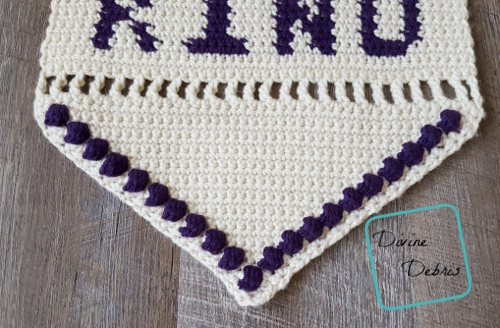 Be Kind Wall-Hanging free crochet pattern by DivineDebris.com