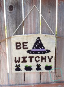 Be Witchy Wall-Hanging free crochet pattern by DivineDebris.com