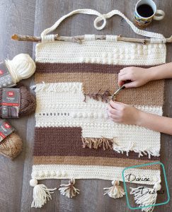 Hygge Wall Hanging free crochet pattern by DivineDebris.com