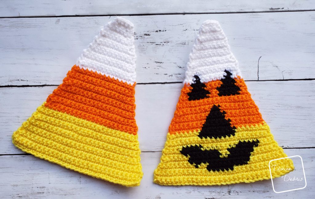Candy Corn-o-Lantern free amigurumi pattern by DivineDebris.com