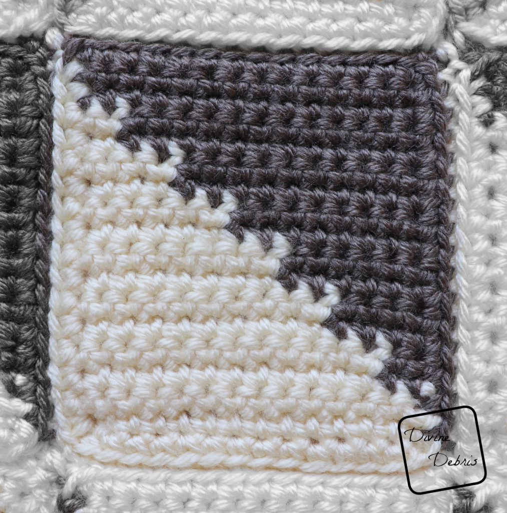 Square 1 of the Divine Diamonds Throw close up
