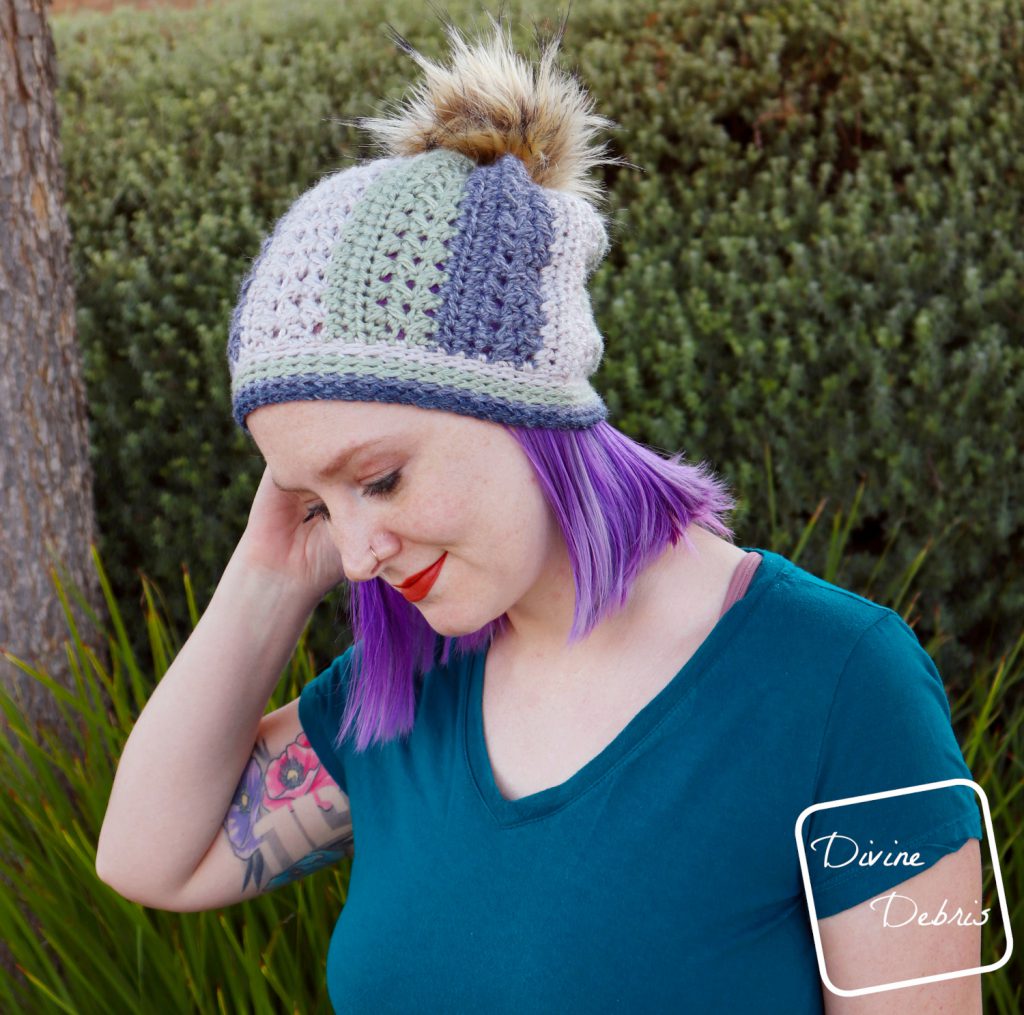 Sherbet Beanie free crochet pattern by DivineDebris.com