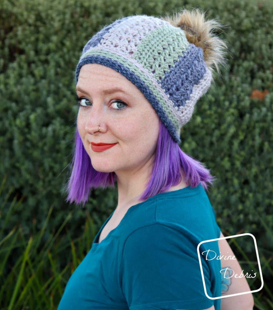 Sherbet Beanie free crochet pattern by DivineDebris.com