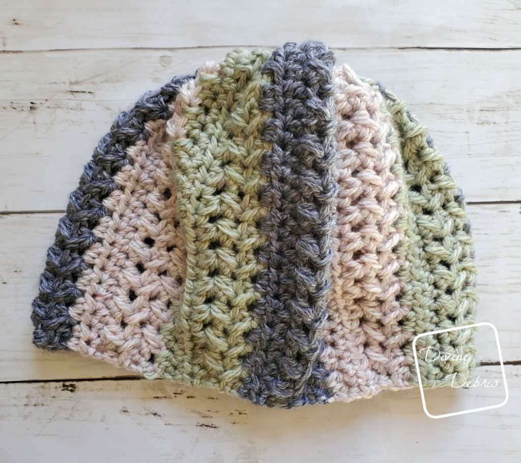 Sherbet Beanie free crochet pattern by DivineDebris.com