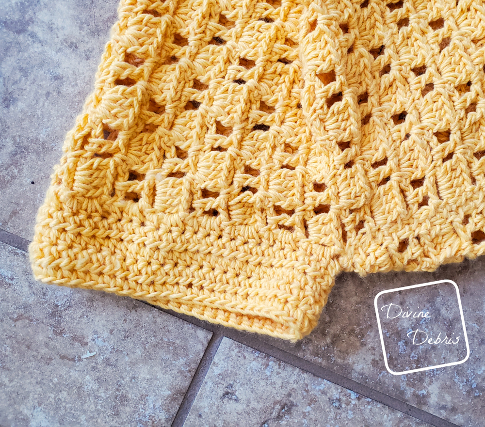Learn to make the Erin Cocoon Shrug free crochet pattern by DivineDebris.com