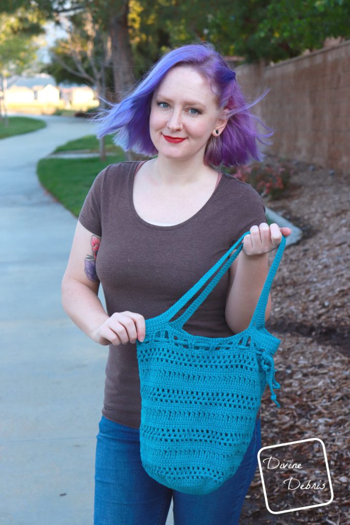 Stephanie Market Bag free crochet pattern by DivineDebris.com
