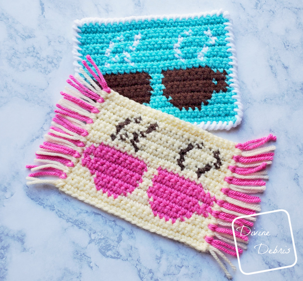 Cute Cups Mug Rug free crochet pattern by DivineDebris.com