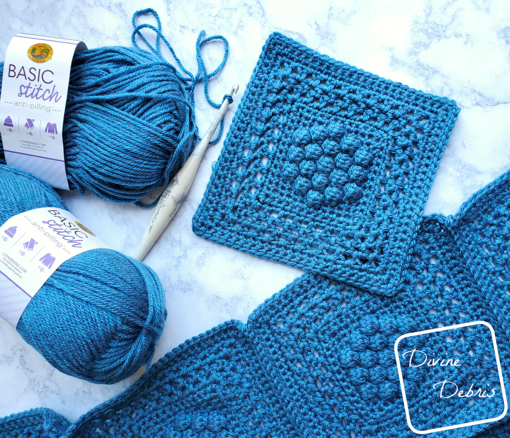 Winterberry Throw free crochet pattern by DivineDebris.com