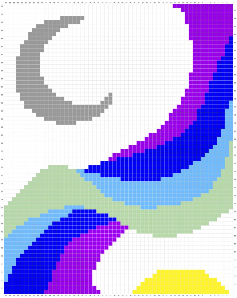 [Image description] Follow the Moon Wall Hanging graph
