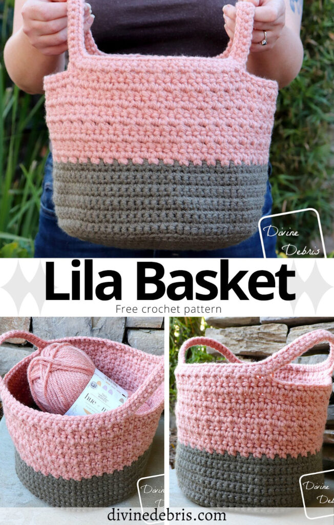 Add a little crochet to your home (or maybe add more would be correct) with this easy bottom up basket design.The free Lila Basket crochet pattern is an easy yet texture rich pattern worked in the round and uses bulky yarn to give it a little extra stability. 