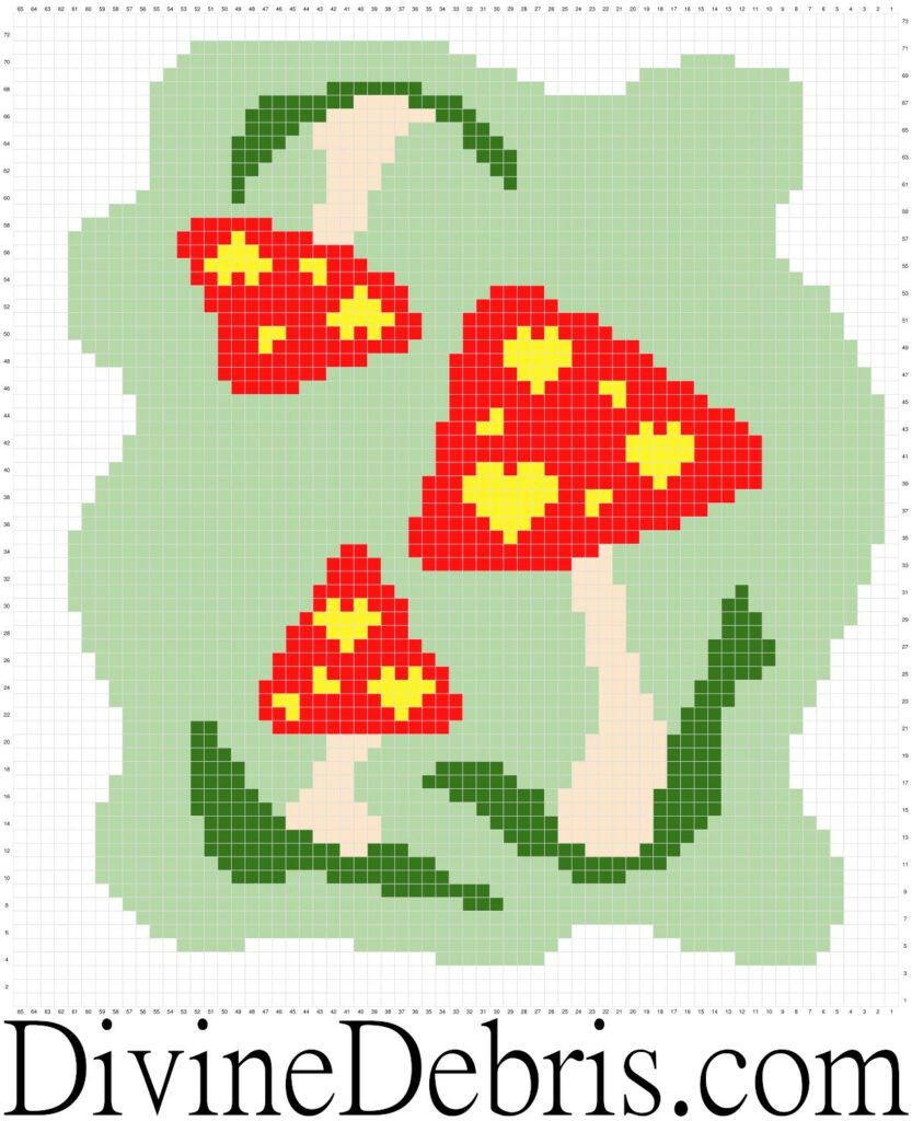 Mushroom Love Wall Hanging graph