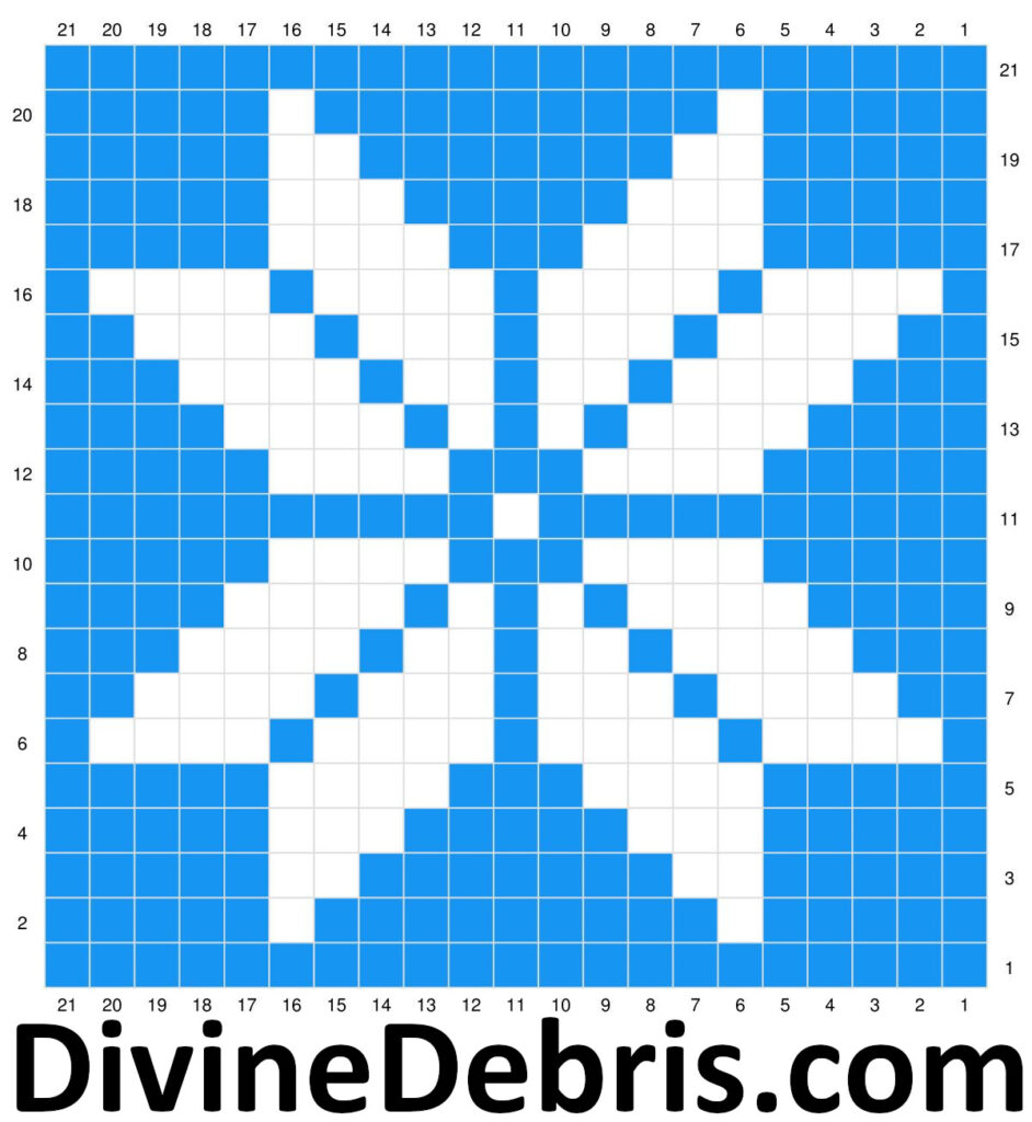 Graph of the Susie Snowflake Bag square