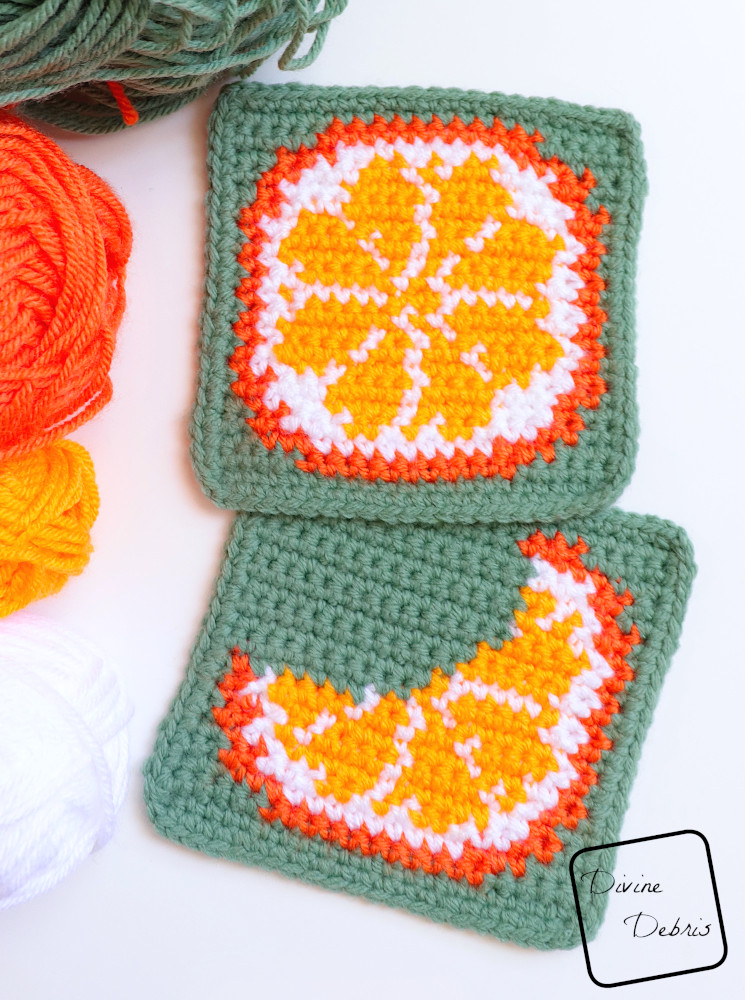 Cute Oranges Squares