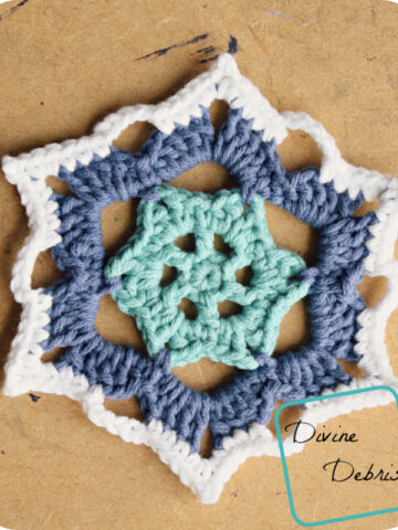 Snowflake Coasters Crochet Pattern by DivineDebris.com