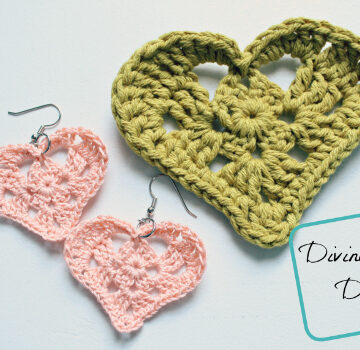 Free crochet Heart Applique from DivineDebris.com