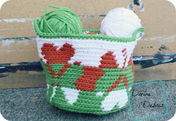 Free Shamrock Design Basket crochet pattern by DivineDebris.com