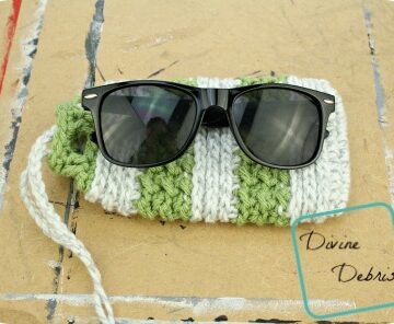 Diana Sunglasses Bag free crochet pattern by DivineDebris.com