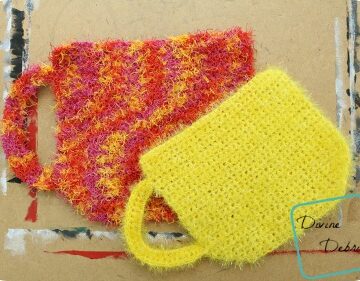 Coffee Cup Washcloth free crochet pattern by DivineDebris.com