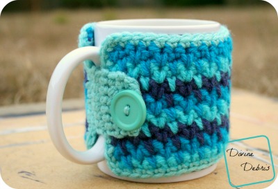 Willow Cup Cozy free crochet pattern by DivineDebris.com