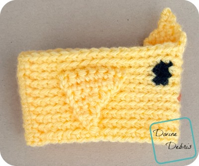 Chick Cup Cozy free crochet pattern by DivineDebris.com