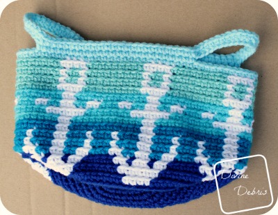 Anchors Away Basket crochet pattern by DivineDebris.com