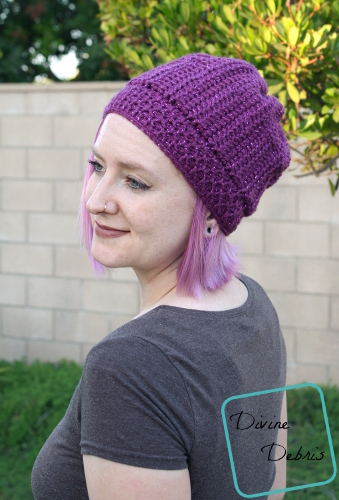 Tasha Tunisian Hat free crochet pattern by DivineDebris.com