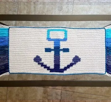 Awesome Anchor Mat free crochet pattern by DivineDebris.com