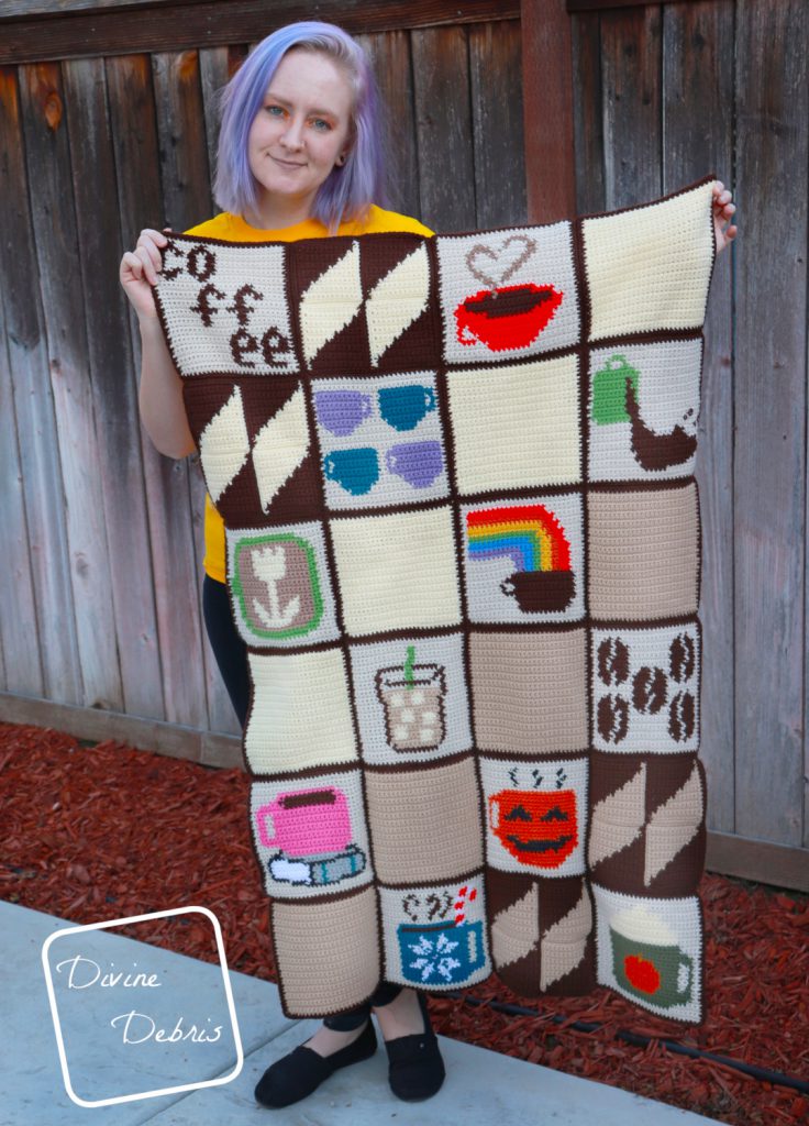 Tapestry Coffee Lapghan pattern by DivineDebris.com