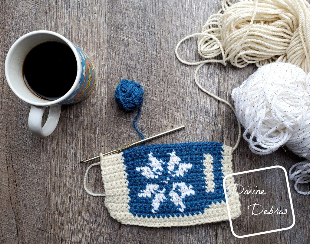 8″ Tapestry Peppermint Latte Afghan Square a free crochet pattern by DivineDebris.com