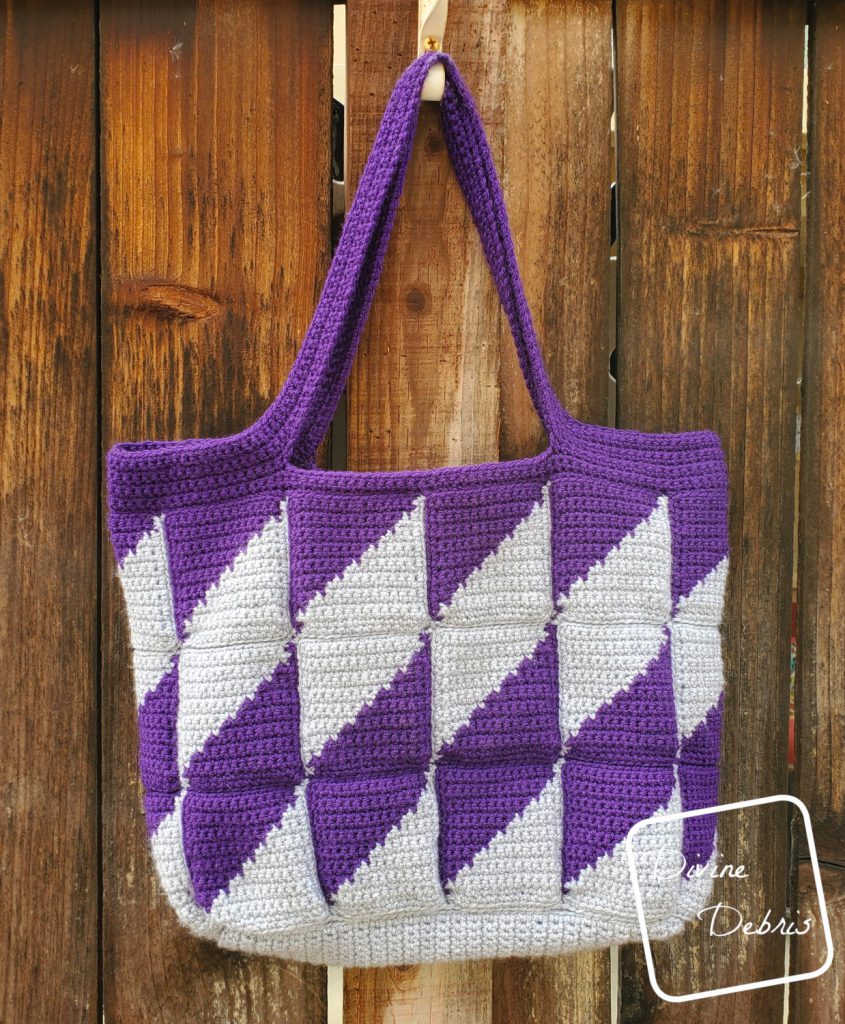 Divine Diamonds Bag free crochet pattern by DivineDebris.com