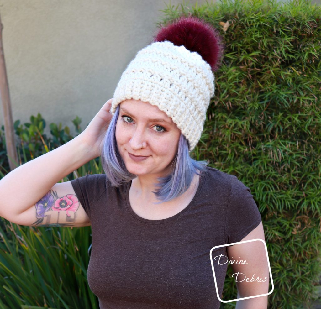 Angelica Beanie free crochet pattern by DivineDebris.com