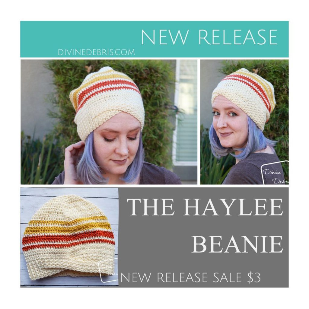 The Haylee Beanie, a new pattern by Divine Debris