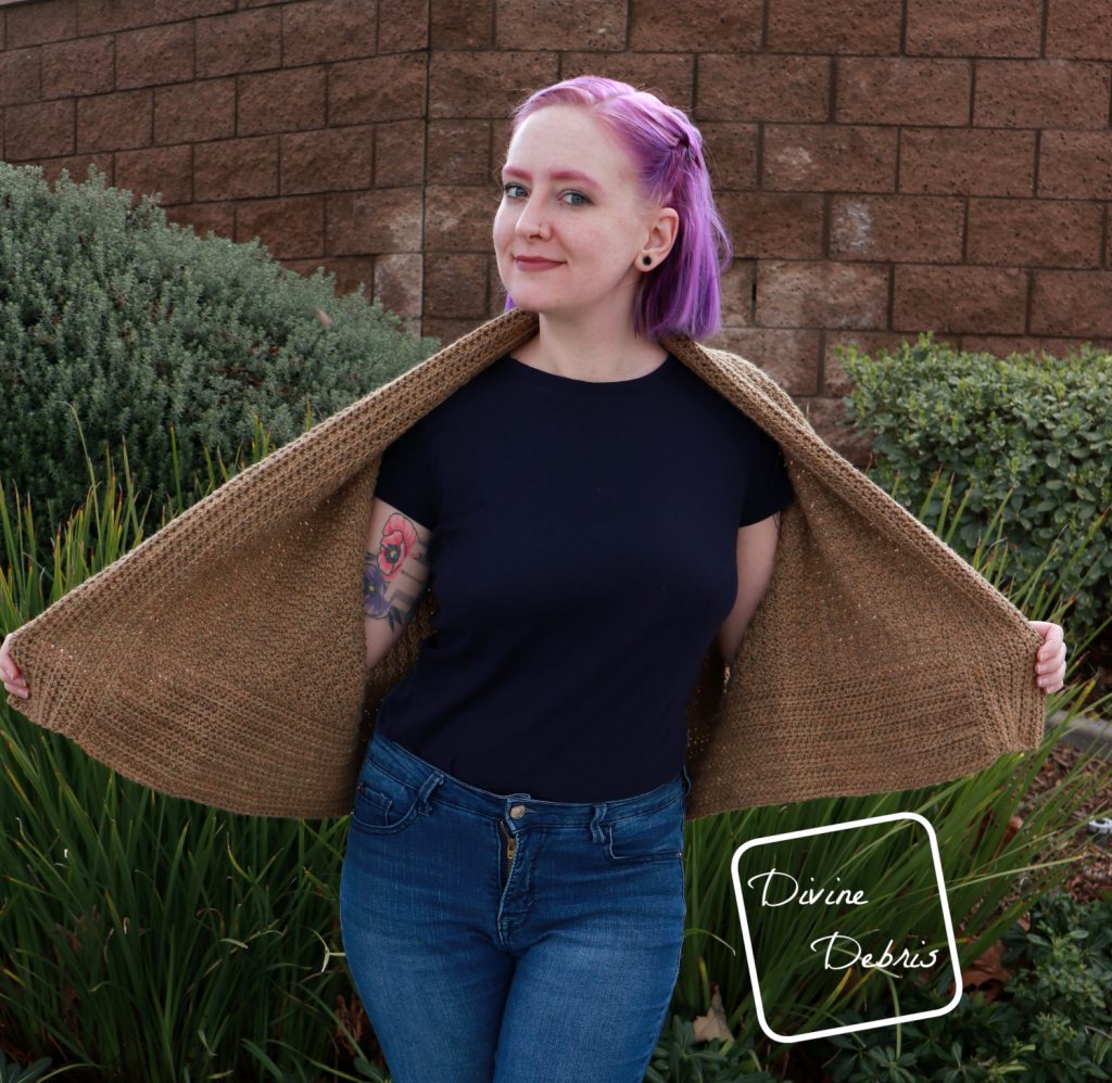 Raquel Cardigan free crochet pattern by DivineDebris.com