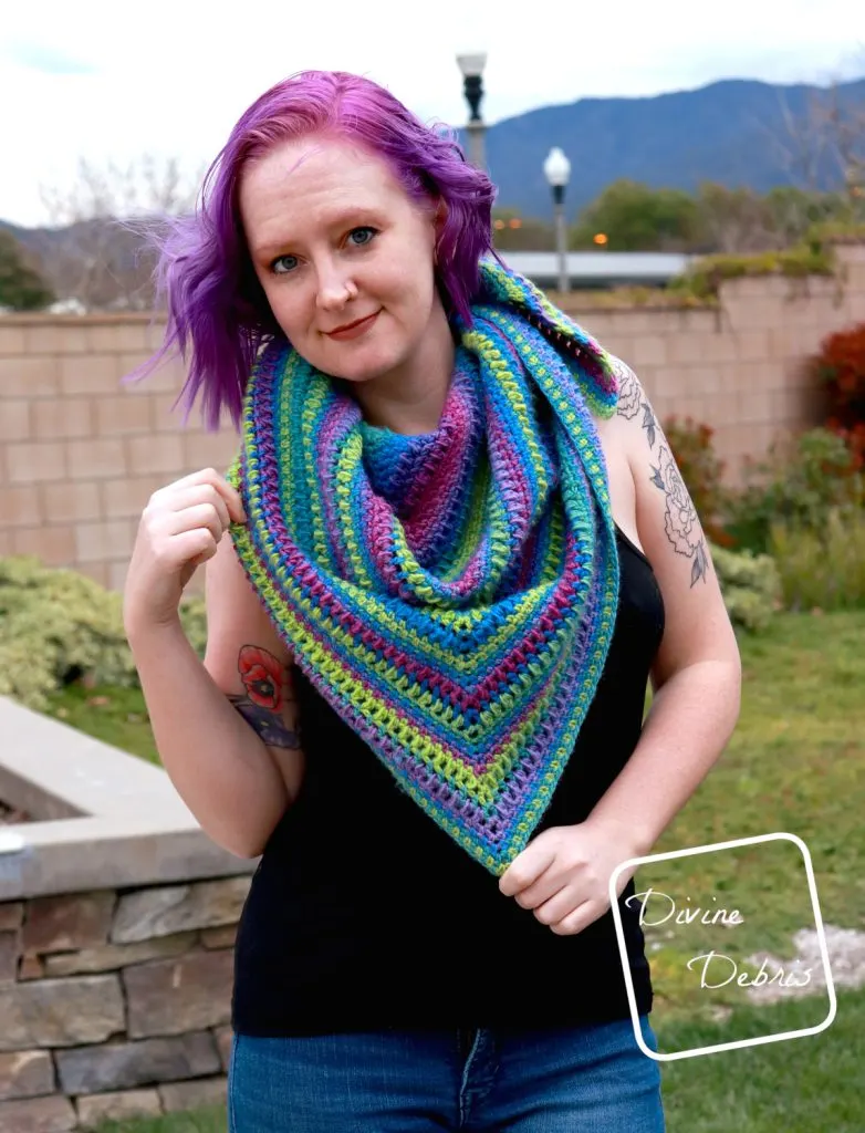 Whitney Shawl free crochet pattern by DivineDebris.com