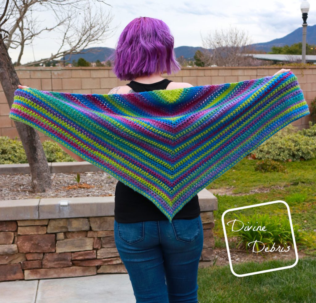Whitney Shawl free crochet pattern by DivineDebris.com